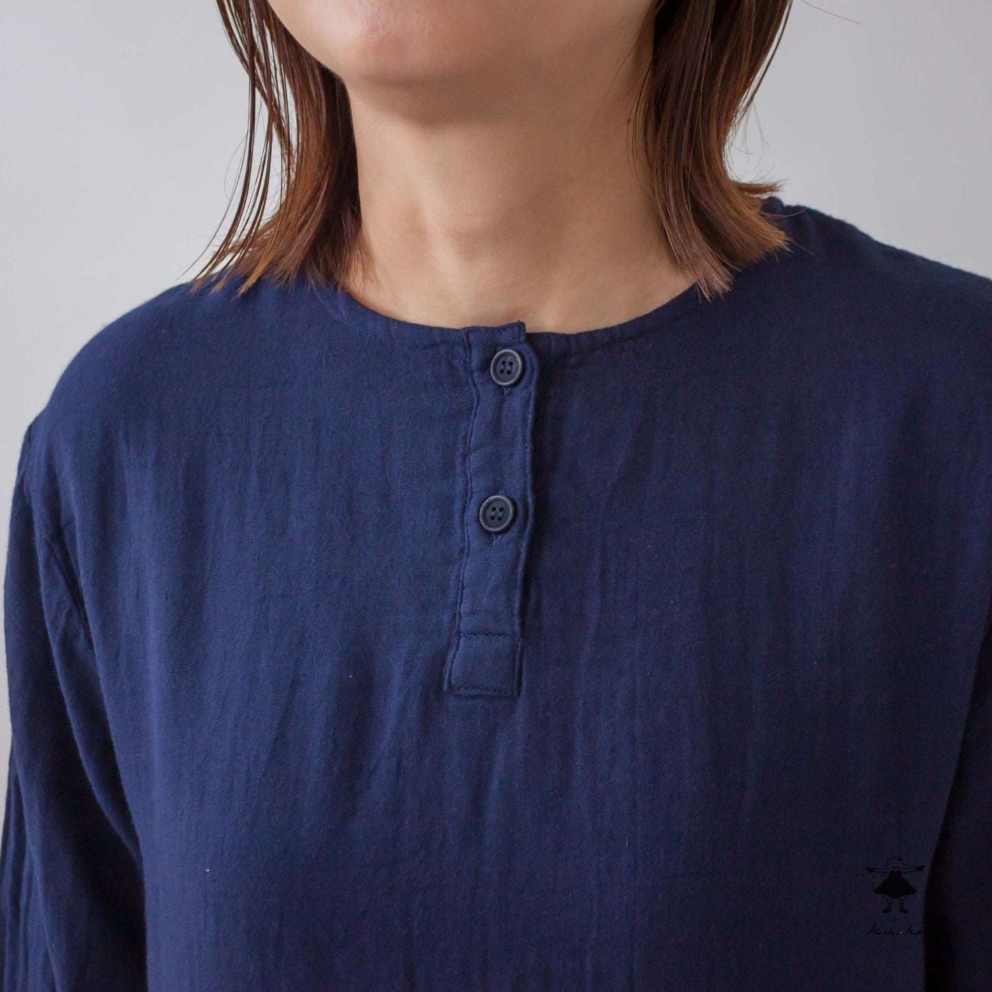 ダブルガーゼ後タックワンピース