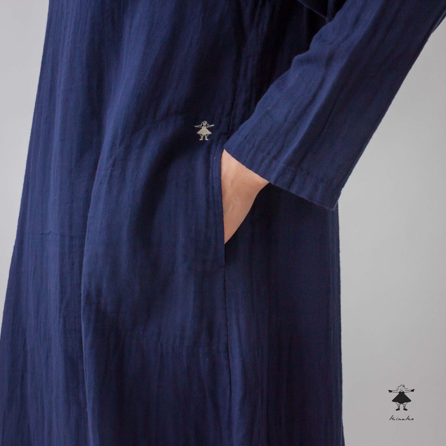 ダブルガーゼ後タックワンピース