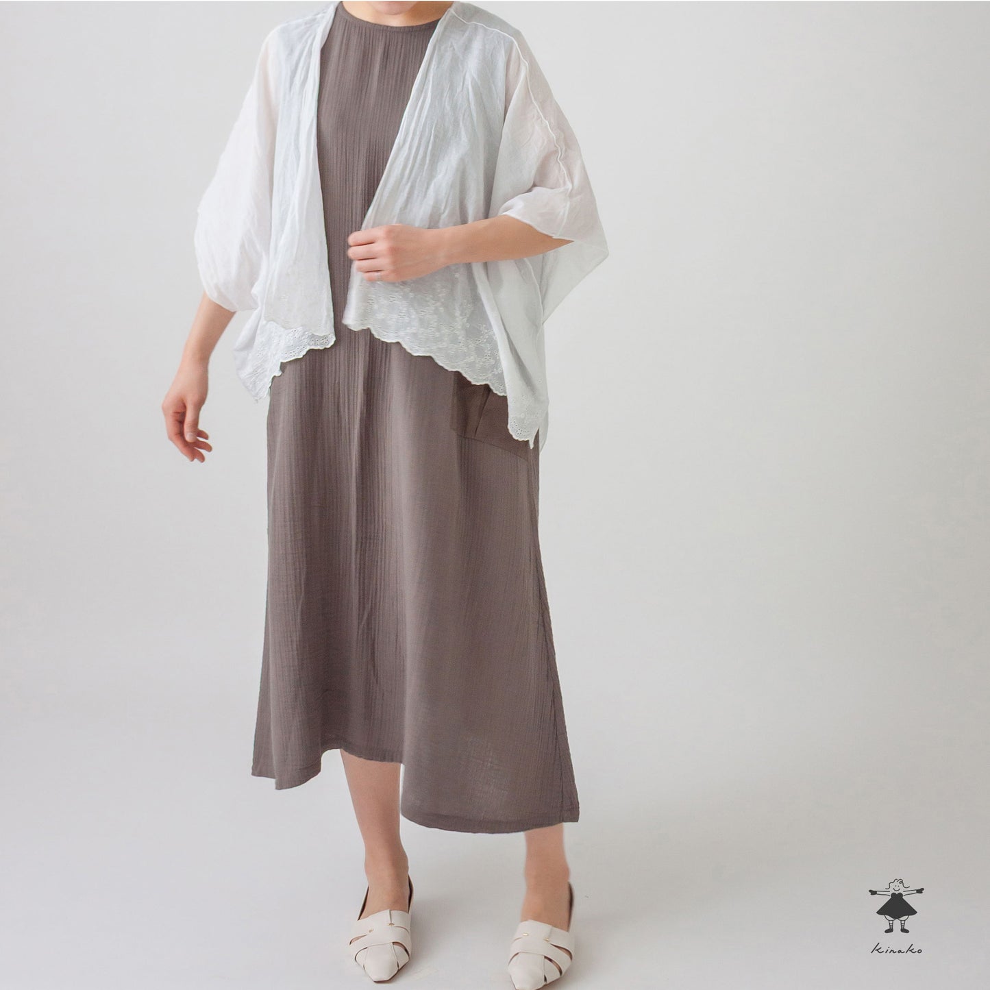 スカラップレース ポンチョ