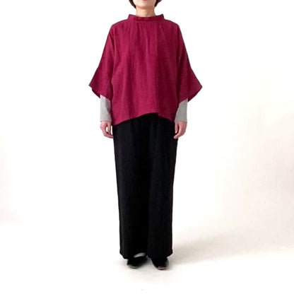 トリプルガーゼストレートパンツ
