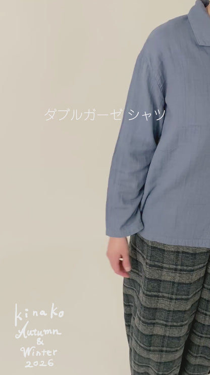 ダブルガーゼ シャツ