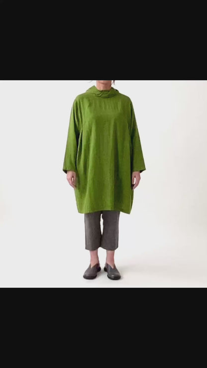 ダブルガーゼ胸ギャザーチュニック